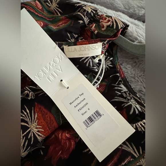 Ulla Johnson Marcelyn Puff Sleeve Blouse, NWT, 6 - Picture 4 of 9